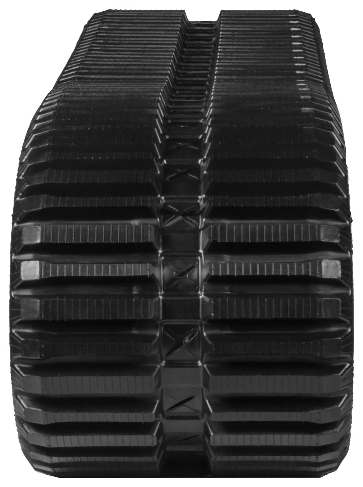 set of 2 16" heavy duty multi-bar pattern rubber track (400x86bx49)