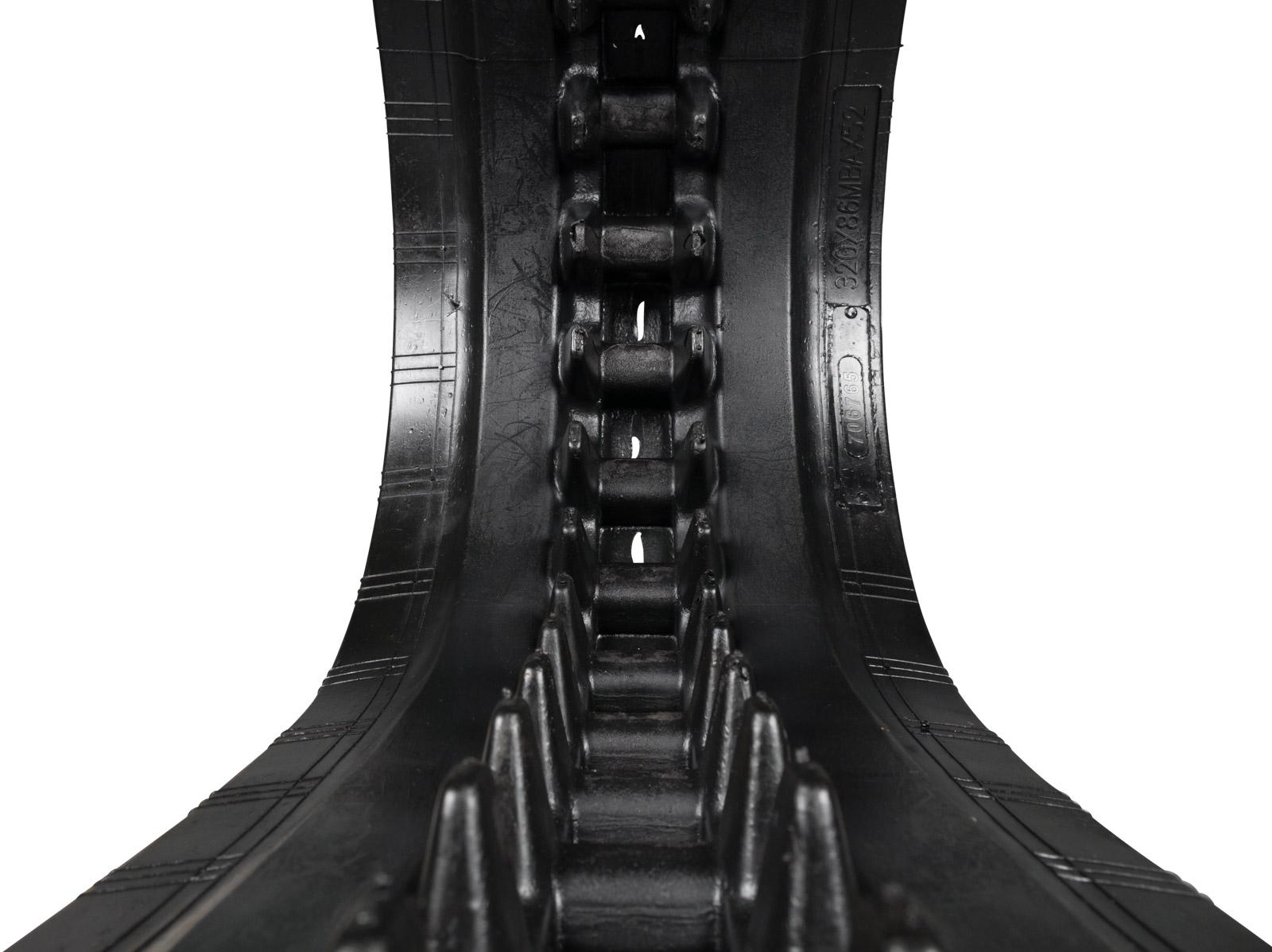 set of 2 13" heavy duty multi-bar pattern rubber track (320x86bx49)