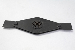 brush cutter swing arm blade carrier assembly (w/ blades)