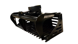 mini skid steer rock grapple bucket | blue diamond