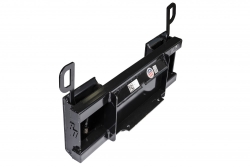 conversion interface from mini uni mount (machine) to universal skid steer mount (attachment)