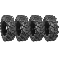 set of 4 30x10-16 (10x16.5) solid dura-flex skid steer tires with 8x8 rim
