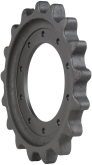john deere 319d track sprocket 17 teeth 10 bolt hole
