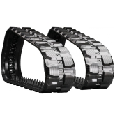 set of 2 13" heavy duty block pattern rubber track (320x86bx54)