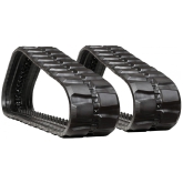 set of 2 16" heavy duty block pattern rubber track (400x86bx50)