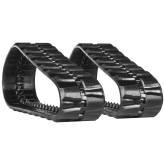 set of 2 18" heavy duty block pattern rubber track (450x100x48)