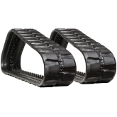 set of 2 18" heavy duty block pattern rubber track (450x86bx56)