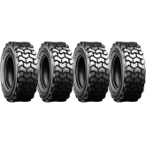 set of 4 12x16.5 12-ply lifemaster skid steer extreme duty tires