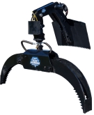 mini skid steer log grapple | blue diamond