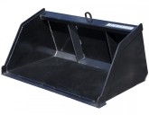 snow and mulch bucket for mini skid steers | blue diamond