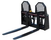 severe duty hydraulically adjusting pallet forks 48" tines | blue diamond