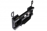 conversion interface from mini uni mount (machine) to universal skid steer mount (attachment)
