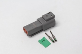 electrical plug deutsch dt2 receptacle (includes two 16-14 ga male contacts)
