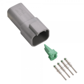 electrical plug deutsch dt4 receptacle (includes four 16-14 ga male contacts)