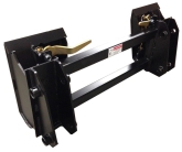woods loader conversion adapter to universal skid steer mount