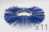 push broom 60" replacement bristle kit (qty 11 blue)