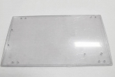 safety window 1/2" thick w/ milled edge insert to fit terex machines (curved to fit asv-pt75 & pt80)