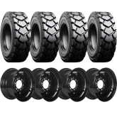 set of 4 10x16.5 12-ply primo heavy duty mounted tire & wheel package
