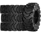 10x16.5 skid steer tires solid dura-flex with wheel and tire assembly