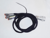 snow blower, extreme duty, wire harness: 14-pin female harness, cat d-series, std flow