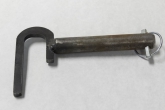 tree shear, main pivot lockout pin with handle