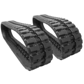 set of 2 13" heavy duty staggered t bar pattern rubber track (320x86bx54)
