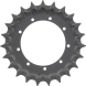 kubota kx040-4 track sprocket 23 teeth 9 bolt hole
