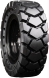 set of 4 33x12-18 (12-16.5) extreme duty traxter hard and soft surface solid rubber skid steer tires - 8x8 bolt rim