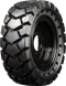 set of 4 33x12-18 (12-16.5) extreme duty traxter hard and soft surface solid rubber skid steer tires - 8x8 bolt rim