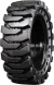 set of 4 36.5x12-20 (14-17.5) solid traxter skid steer tires with 8x8 bolt rims