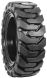 set of 4 33x12-20 (12x16.5) solid dura-flex skid steer tires with 8x8 rim