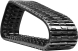 set of 2 18" heavy duty multi-bar pattern rubber track (457x101.6x50) steel cord track