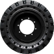 set of 4 traxter 30x10-16 (10x16.5) extreme duty non-directional solid rubber skid steer tire - 8x8 bolt rim