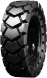 set of 4 30x10-16 (10-16.5) extreme duty traxter hard and soft surface solid rubber skid steer tires - 8x8 bolt rim