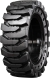 set of 4 33x12-20 (12-16.5) traxter heavy duty solid rubber skid steer tires - 8 on 10.75" bolt rim