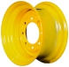 set of 4 titan wheels 16.5x8.25 - 4 3/8" offset 8x8 bolt new holland yellow