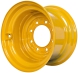 set of 4 titan wheels 17.5x10.5 - 7 1/2" offset 8x8 bolt yellow