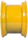 set of 4 titan wheels 17.5x10.5 - 7 1/2" offset 8x8 bolt yellow