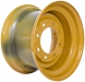 set of 4 titan wheels 16.5x9.75 - 6 3/4" offset 8x8 bolt cat yellow