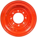 set of 4 titan wheels 16.5x9.75 - 6 3/4" offset 8x8 bolt - orange