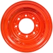 set of 4 titan wheels 16.5x9.75 - 4" offset 8x8 bolt - orange