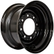 set of 4 titan wheels 16.5x8.25 - 4 3/8" offset 8x8 bolt black