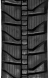 set of 2 9" heavy duty rubber track (230x48x68)