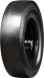 set of 4 33x9-16 (12-16.5) extreme duty traxter smooth solid rubber skid steer tires - 8x8 bolt rim