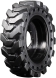 set of 4 30x9-16 (10-16.5) traxter heavy duty solid rubber skid steer tires - 8x8 bolt rim