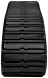 set of 2 15" camso extreme duty hxd pattern rubber track (381x101.6x42)
