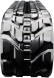 john deere 50d set of 2 16" bridgestone extreme duty mx tread rubber tracks (400x72.5nx74)