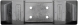 cat 312bl 500 mm hybrid pad 171-107-500 with 16mm x 60mm socket bolts, nuts, lockwashers (4 ea.)