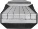cat 312cl 500 mm hybrid pad 171-107-500 with 16mm x 60mm socket bolts, nuts, lockwashers (4 ea.)