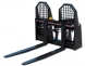severe duty hydraulically adjusting pallet forks 48" tines | blue diamond